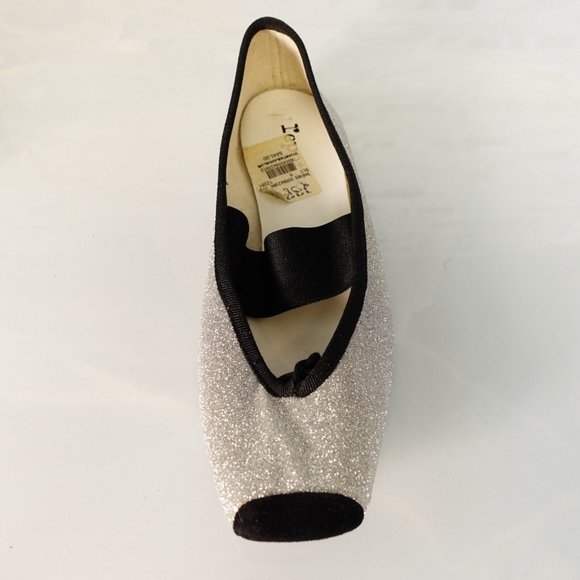 Repetto Women Size 38 Ballet Flat SINGLE SHOE LEFT 7 Glitter Amputee Silver $445 - Picture 4 of 10